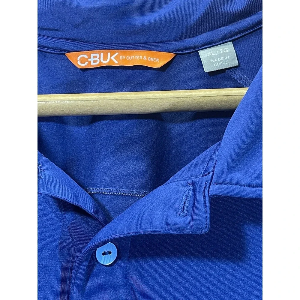 Cutter & Buck Golf Polo Shirt Men's X Large Blue Short‎ Sleeve 342 XL C-Buk